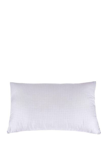 Homescapes Anti Stress Pillow Carbon Enriched Case with Super Microfibre in White - image 1
