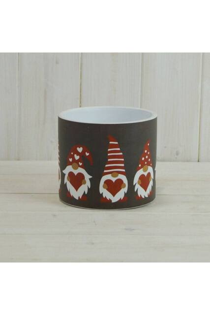 KDMD Grey & Red Santa Gnome Pot - 13mm in Dark Grey - image 1