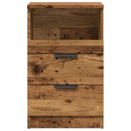 Berkfield Home Bedside Cabinet Old Wood 40x36x65 cm Engineered Wood in Brown - Size: 40 x 36 x 65 cm - thumbnail 5
