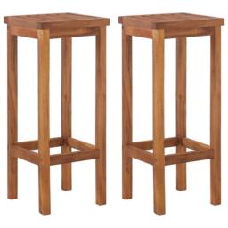 Berkfield Home 3 Piece Garden Bar Set Solid Wood Acacia in Brown - thumbnail 6