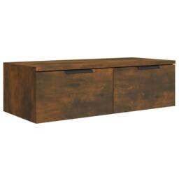 Berkfield Home Wall Cabinets 2 pcs Smoked Oak 68x30x20 cm Engineered Wood in Brown - Size: 68 x 30 x 20 cm - thumbnail 7