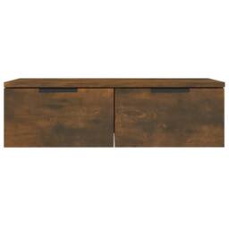 Berkfield Home Wall Cabinets 2 pcs Smoked Oak 68x30x20 cm Engineered Wood in Brown - Size: 68 x 30 x 20 cm - thumbnail 9