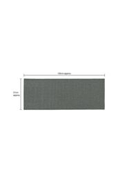 JVL Eden Machine Washable Latex Backed Runner Doormat, 57x150cm, Grey - Size: 50 cm x 150 cm - thumbnail 5