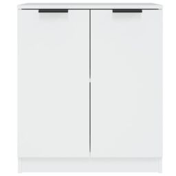 Berkfield Home Sideboards 2 pcs White 60x30x70 cm Engineered Wood - Size: 60 x 30 x 70 cm - thumbnail 4