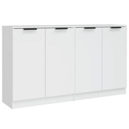 Berkfield Home Sideboards 2 pcs White 60x30x70 cm Engineered Wood - Size: 60 x 30 x 70 cm - thumbnail 2