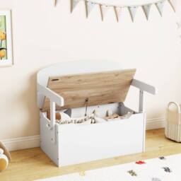 Havendro 3-in-1 Kids Convertible Desk Chair Activity Bench Set in White - thumbnail 4
