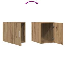 Berkfield Home Wall Cabinet Artisan Oak 30x42.5x40 cm Engineered Wood in Brown - thumbnail 9