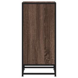 Berkfield Home Sideboard Brown Oak 35.5x35x76 cm Engineered Wood & Metal - thumbnail 5