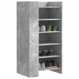 Berkfield Home Shoe Cabinet Concrete Grey 52x37.5x100 cm Engineered Wood