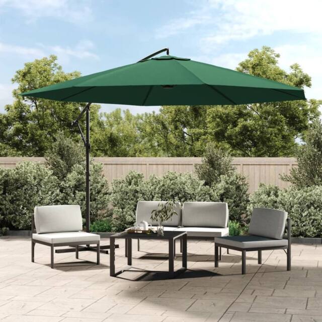 Berkfield Home Cantilever Umbrella 3.5 m Green - image 1