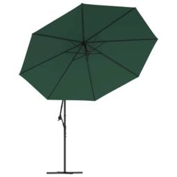Berkfield Home Cantilever Umbrella 3.5 m Green - thumbnail 4