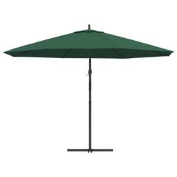 Berkfield Home Cantilever Umbrella 3.5 m Green - thumbnail 5
