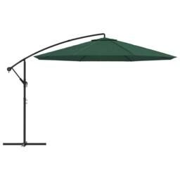 Berkfield Home Cantilever Umbrella 3.5 m Green - thumbnail 3