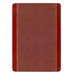 THE RUGS Red Washable Floor Mat Bordered Design for Kitchen Hallway - Size: 50 cm x 80 cm - thumbnail 3