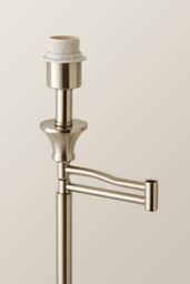 ValueLights Sinatra Brushed Chrome Floor Lamp Base in Metallic Silver - thumbnail 3