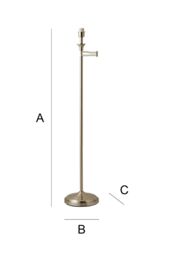 ValueLights Sinatra Brushed Chrome Floor Lamp Base in Metallic Silver - thumbnail 6