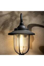 CGC Lighting Jemima Black Fisherman Hooked Outdoor Wall Lantern Light - thumbnail 3