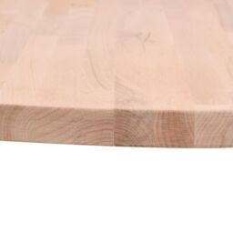 Berkfield Home Table Top Ã˜40x2.5 cm Round Solid Wood Beech in Brown - Size: 40x2.5 cm - thumbnail 3