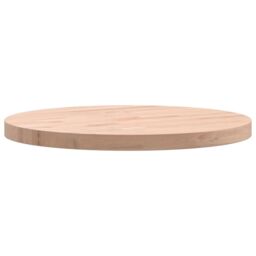 Berkfield Home Table Top Ã˜40x2.5 cm Round Solid Wood Beech in Brown - Size: 40x2.5 cm - thumbnail 6