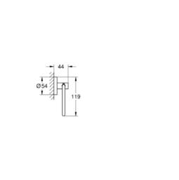 Grohe Toilet Paper Holder W/O Cover Chrome - 40689001 - Perfect for Your in Metallics - thumbnail 2