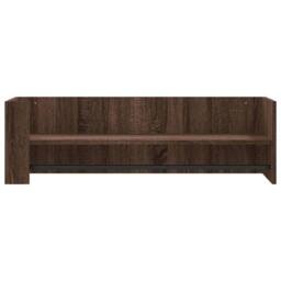 Berkfield Home Wall Shelf Brown Oak 100x35x30.5 cm Engineered Wood - thumbnail 4