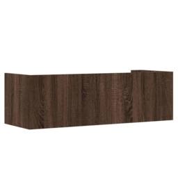 Berkfield Home Wall Shelf Brown Oak 100x35x30.5 cm Engineered Wood - thumbnail 6