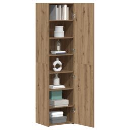 Berkfield Home Highboard Artisan Oak 45x42.5x185 cm Engineered Wood in Brown - thumbnail 3