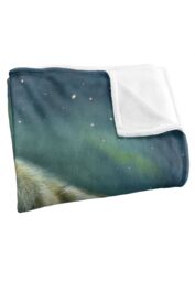 JQ Licensing Rl-Jp Howling Wolf Aurora Silky Touch Super Soft Throw Blanket 152 X 127 cm in White - thumbnail 3