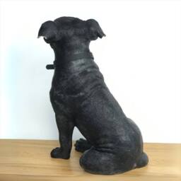 Animal Crackers Large Sitting Black Staffordshire Bull Terrier Figurine By Leonardo - thumbnail 5