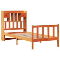 Berkfield Home Decorative Bookcase Bed without Mattress Wax Brown 100x200 cm Sol - thumbnail 1