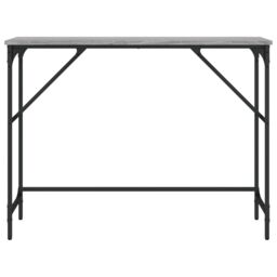 Berkfield Home Console Table Grey Sonoma 100x32x75 cm Engineered Wood - Size: 100 x 32 x 75 cm - thumbnail 4