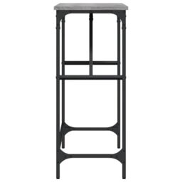 Berkfield Home Console Table Grey Sonoma 100x32x75 cm Engineered Wood - Size: 100 x 32 x 75 cm - thumbnail 5