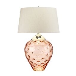 Netlighting Samara Large Table Lamp Salmontinted Glass in Pink - thumbnail 3