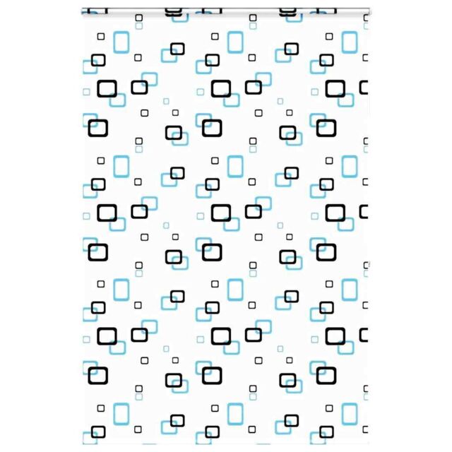 Berkfield Home Shower Roller Blind with Cassette 150x240 cm Fabric Width 146 cm in Black - image 1