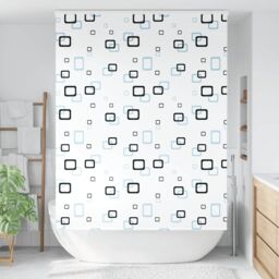 Berkfield Home Shower Roller Blind with Cassette 150x240 cm Fabric Width 146 cm in Black - thumbnail 2