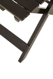 Orsina Beauport Wood Folding Table in Black - thumbnail 5