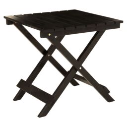 Orsina Beauport Wood Folding Table in Black - thumbnail 2
