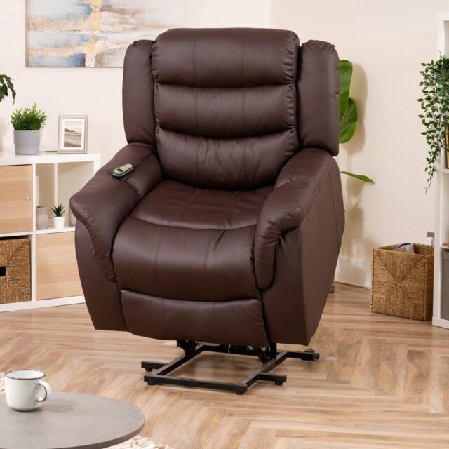 Artemis Home Almeira Electric Riser Recliner with Massage & Heat in Brown - image 1