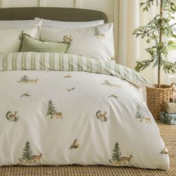 Wylder Nature Charlecote Printed 100% Cotton Duvet Cover Set - Size: King - thumbnail 3