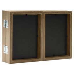 Berkfield Home Trifold Photo Frame Collage Light Brown 28x18 cm+2x - Size: 28x18 cm - thumbnail 4