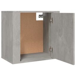 Berkfield Home Wall-mounted Bedside Cabinet Concrete Grey 50x30x47 cm - Size: 50 x 30 x 47 cm - thumbnail 6