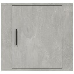 Berkfield Home Wall-mounted Bedside Cabinet Concrete Grey 50x30x47 cm - Size: 50 x 30 x 47 cm - thumbnail 5