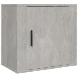 Berkfield Home Wall-mounted Bedside Cabinet Concrete Grey 50x30x47 cm - Size: 50 x 30 x 47 cm - thumbnail 2