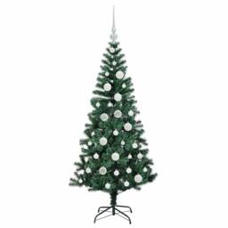 Berkfield Home Elegant Artificial Pre-lit Christmas Tree Green 120 cm PVC & Metal - thumbnail 4
