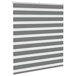 Berkfield Home Zebra Blind Dark Grey 130x150 cm Fabric Width 125.9 cm Polyester - thumbnail 3