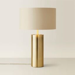 ValueLights Lexy Beige & Metallic Gold Shade with Gold Dimmable Touch Table Lamp - thumbnail 6