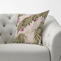 Warren Reed - Designer Pink Cosmos Flowers Cushions - Size: 45 cm x 45 cm - thumbnail 2