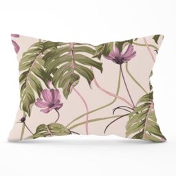 Warren Reed - Designer Pink Cosmos Flowers Cushions - Size: 45 cm x 45 cm - thumbnail 1