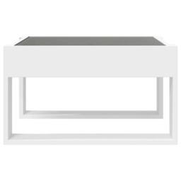 Berkfield Home Coffee Table with Infinity LED White 50x53x30 cm - Size: 50 x 53 x 30 cm - thumbnail 6
