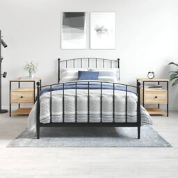 Berkfield Home Bedside Cabinets 2 pcs Sonoma Oak 40x42x56 cm Engineered Wood in Brown - Size: 40 x 42 x 56 cm - thumbnail 1